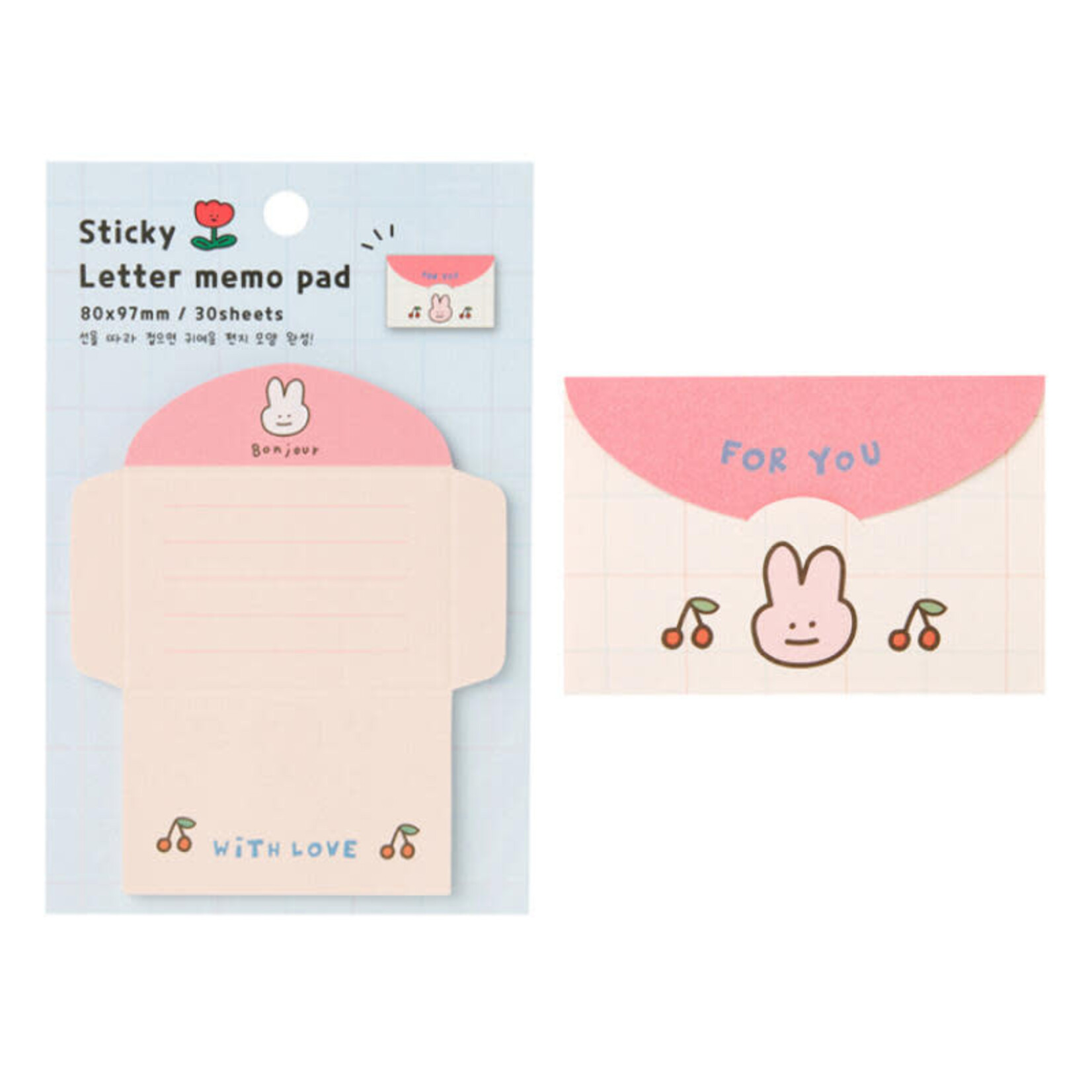 Artbox Sticky Notes Rabbit Letter