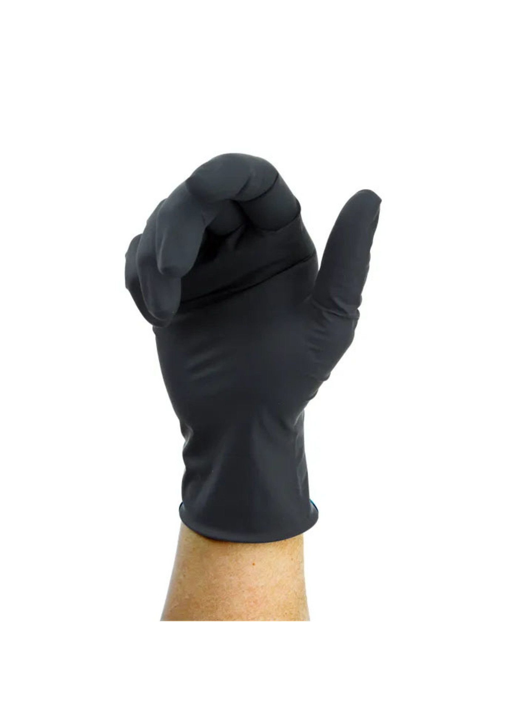 Dynarex Black Arrow Latex Exam Gloves, Powder-Free (SMALL)