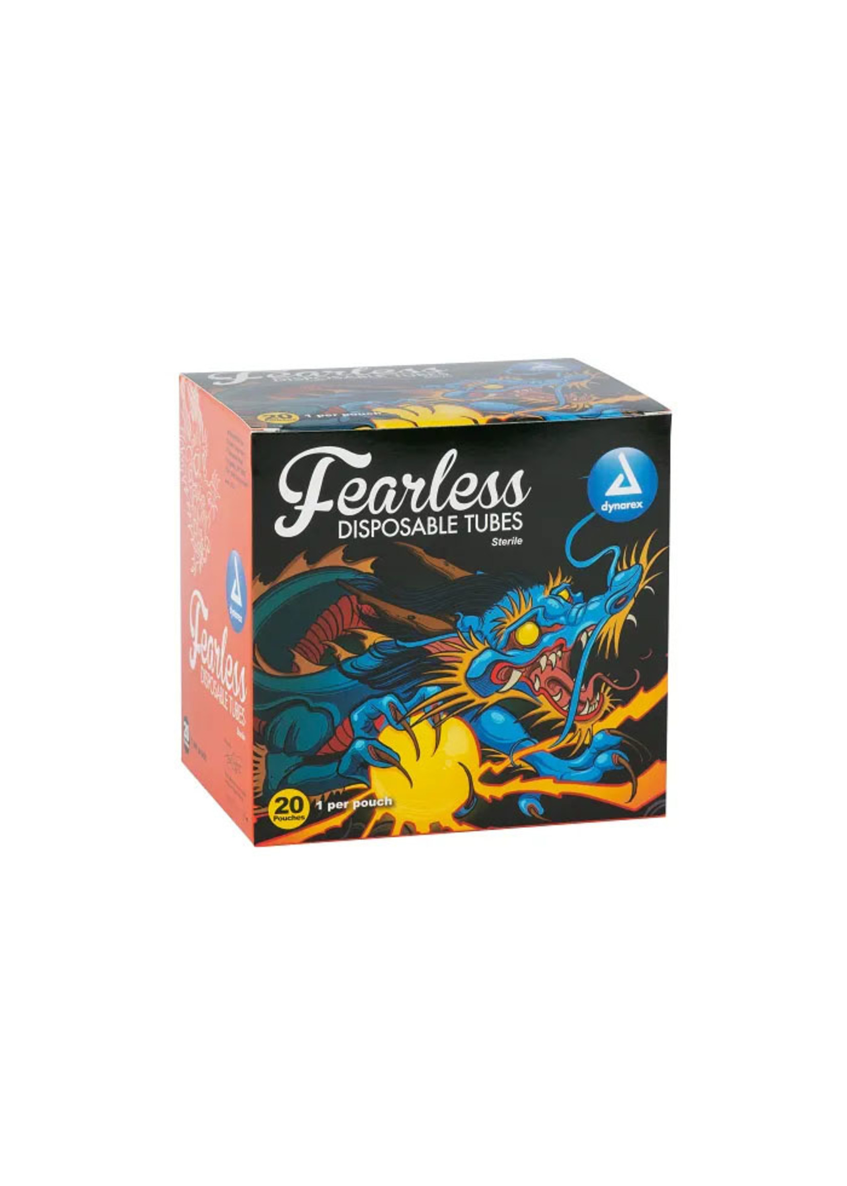 Dynarex Fearless Disposable Tubes 25mm (3R) Box of 20