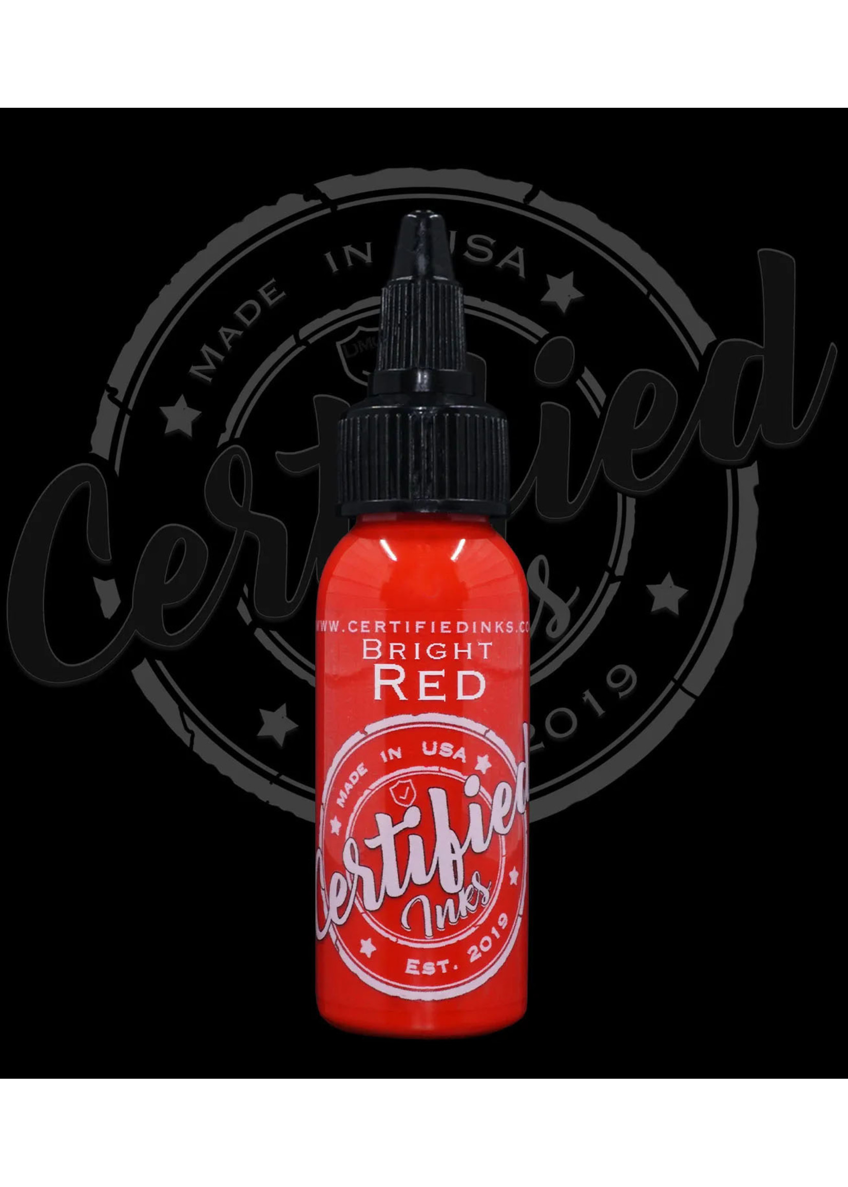 Certified Inks Certified Bright Red 4oz