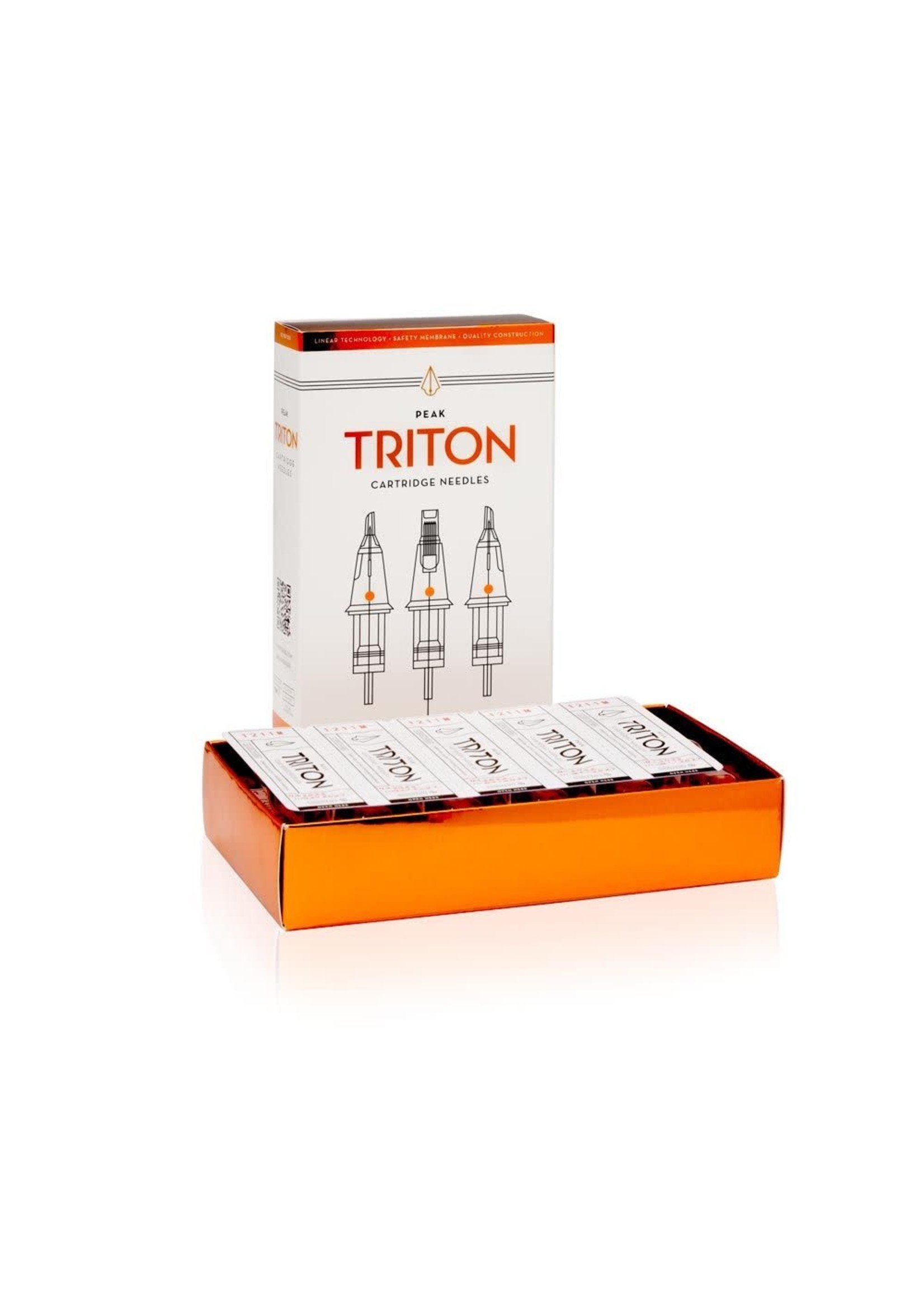 Peak Triton Cartridge Needles — 23 Curved Magnum Medium taper (20)