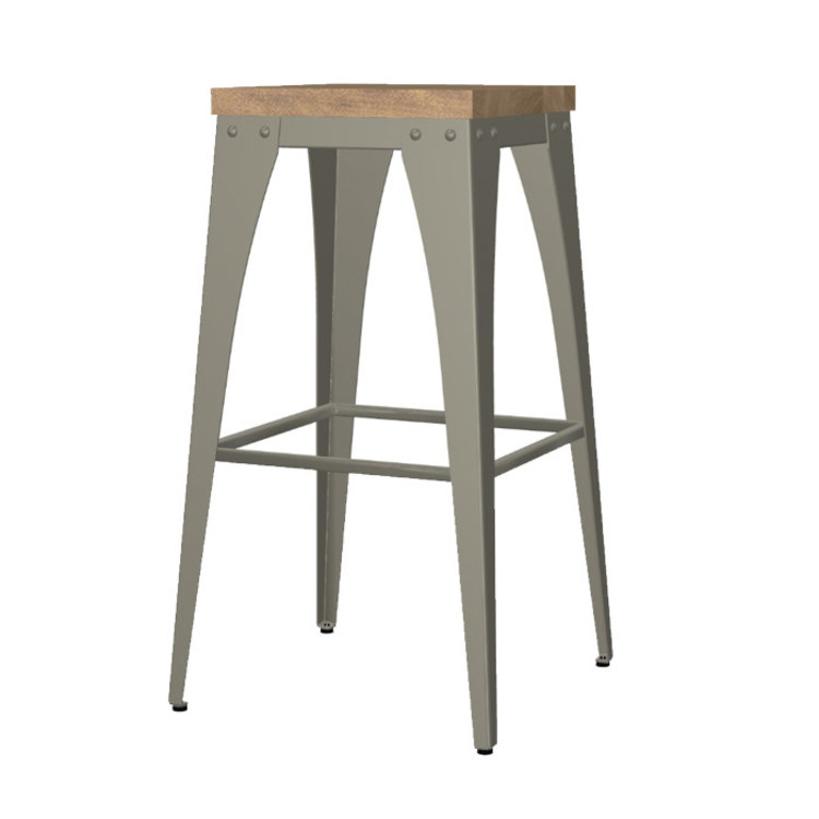 UPRIGHT NON-SWIVEL BACKLESS STOOL