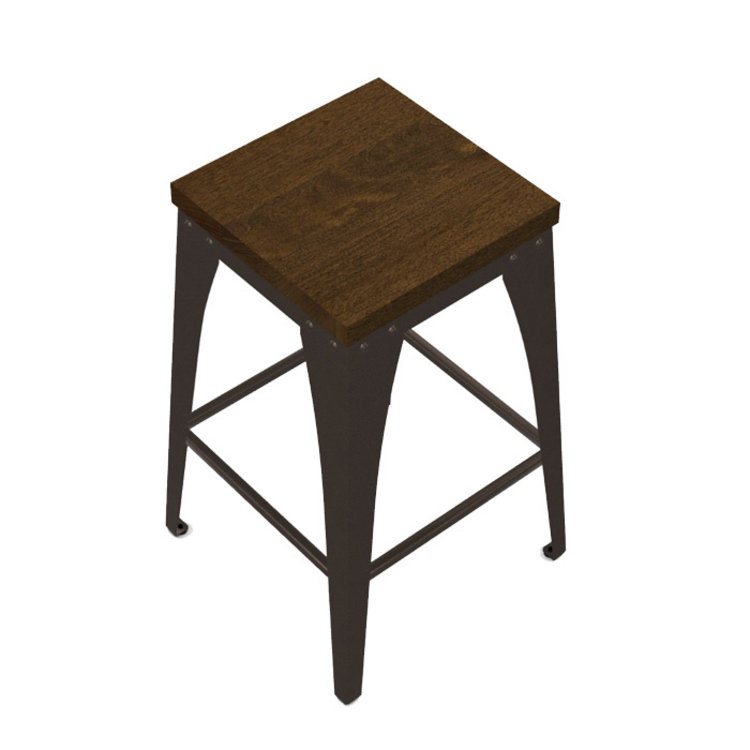 UPRIGHT NON-SWIVEL BACKLESS STOOL
