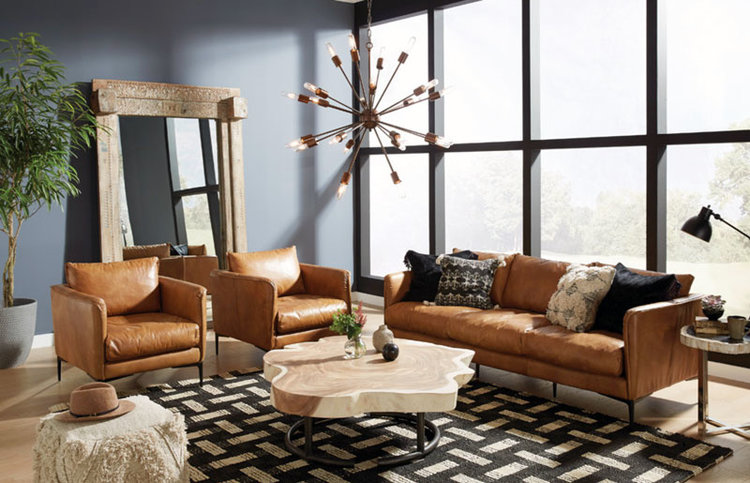 ABBINGTON LEATHER CLUB CHAIR