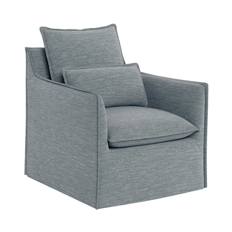 SIEGEL SLIPCOVER SWIVEL CHAIR