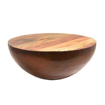 BOWL BASE ROUND COFFEE TABLE