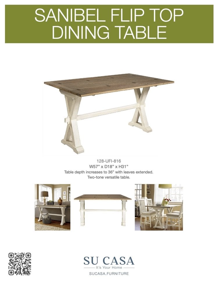 SANIBEL FLIP-TOP DINING TABLE