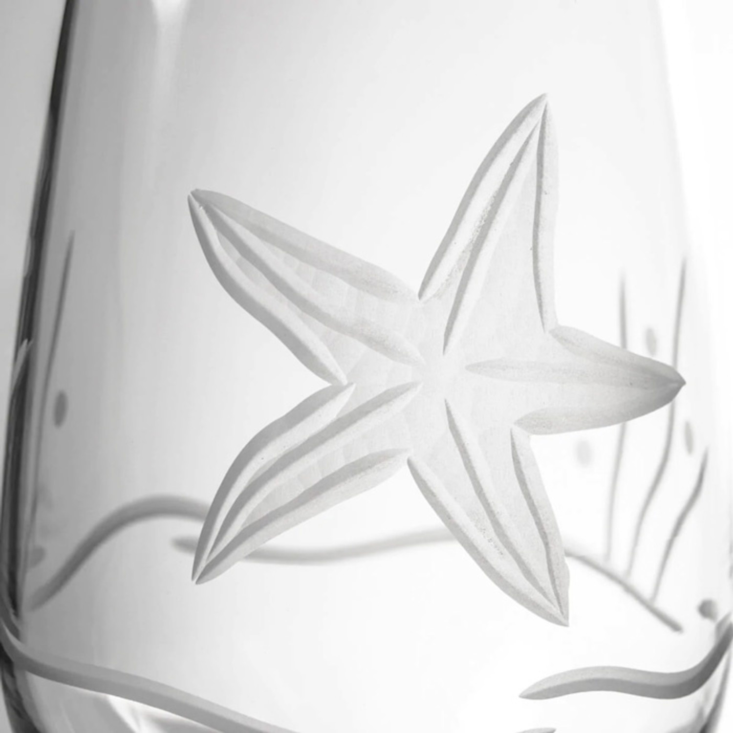 ETCHED STEMLESS WINE GLASS - Su Casa