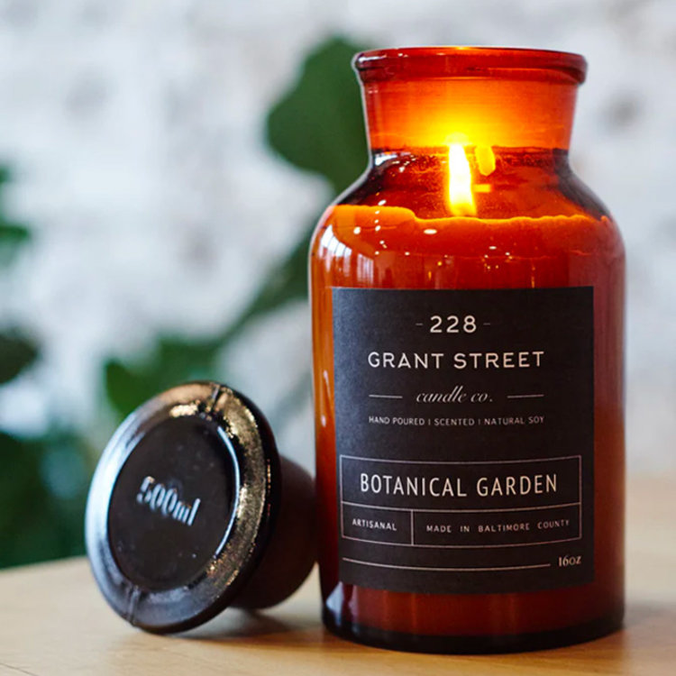 APOTHECARY JAR 16 OZ. CANDLES