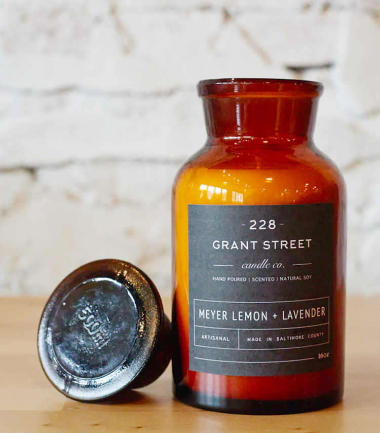 APOTHECARY JAR 16 OZ. CANDLES