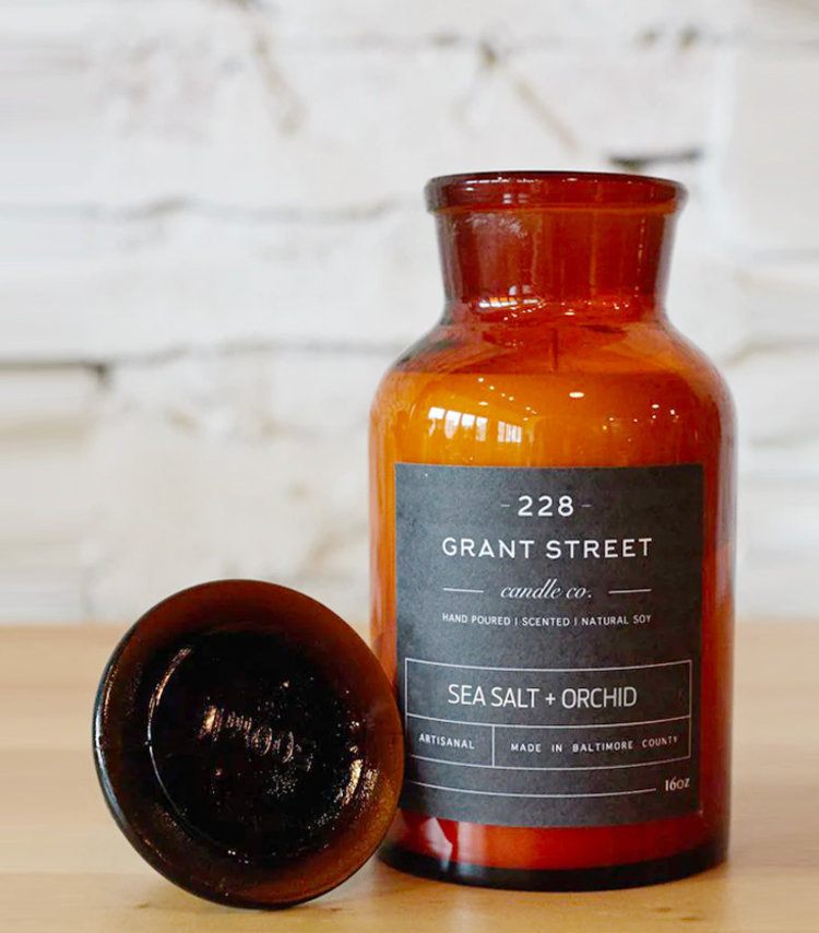 APOTHECARY JAR 16 OZ. CANDLES