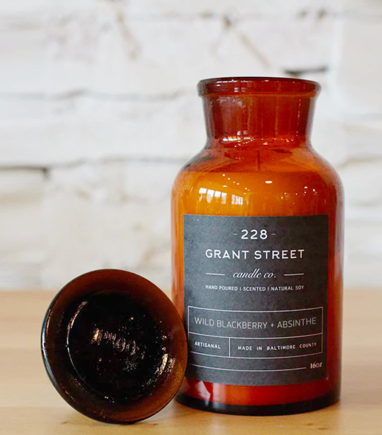 APOTHECARY JAR 16 OZ. CANDLES