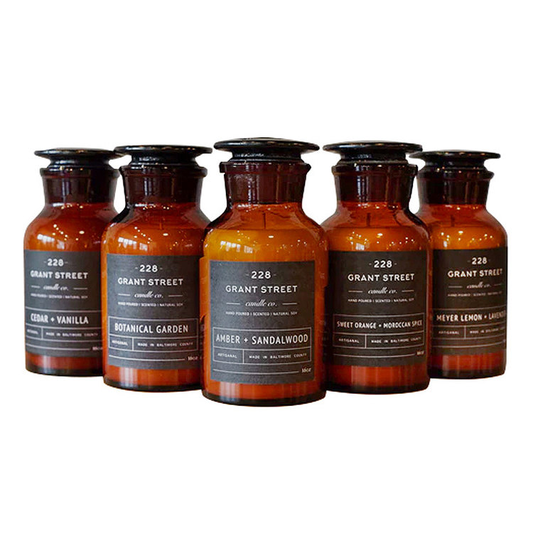 APOTHECARY JAR 16 OZ. CANDLES