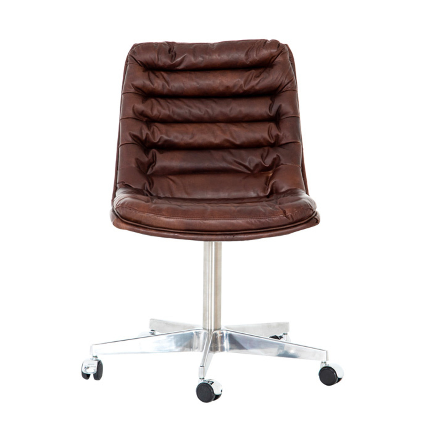 CLEVER LEATHER SWIVEL CHAIR - Su Casa