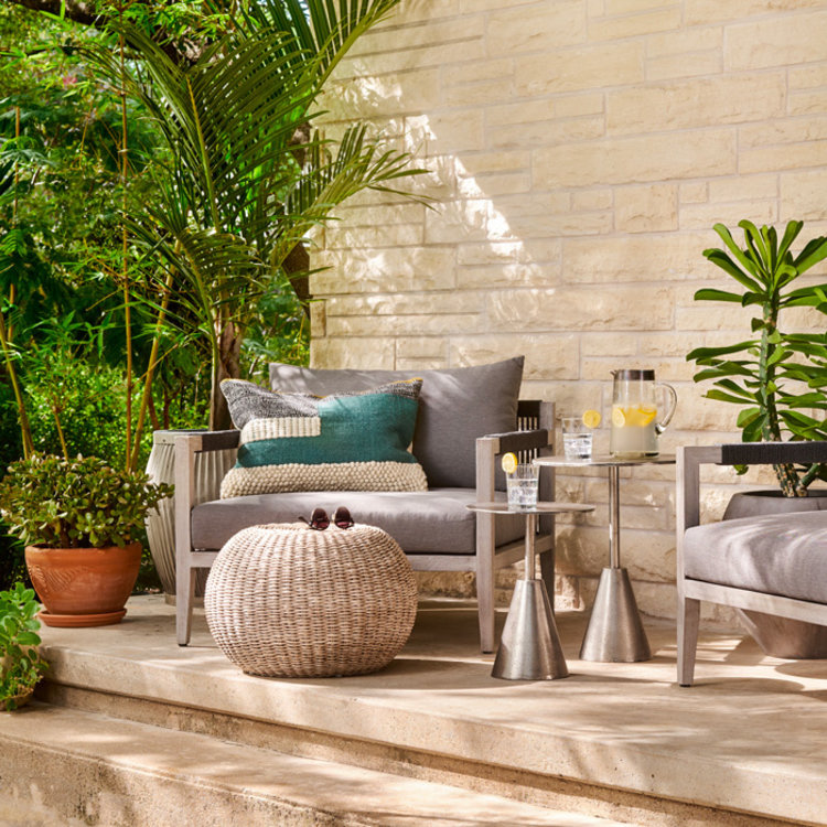 PHOENIX OUTDOOR ACCENT STOOL