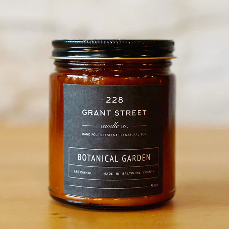 AMBER JAR 9 OZ. CANDLES