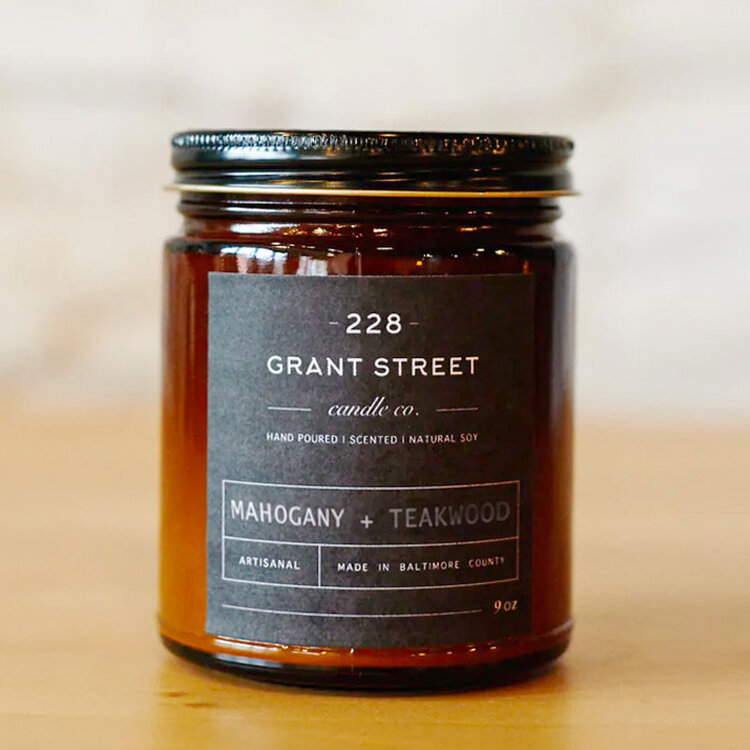 AMBER JAR 9 OZ. CANDLES