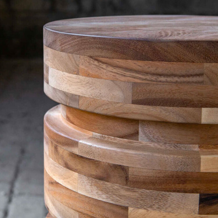 MARTINE PEDESTAL SIDE TABLE