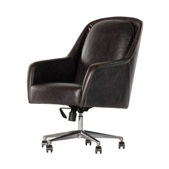 CLEVER LEATHER SWIVEL CHAIR - Su Casa