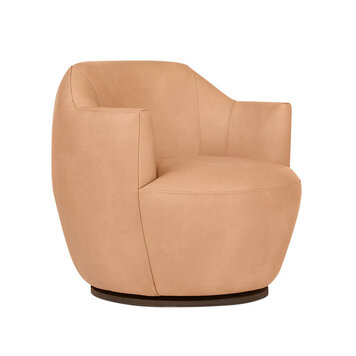 CLEVER LEATHER SWIVEL CHAIR