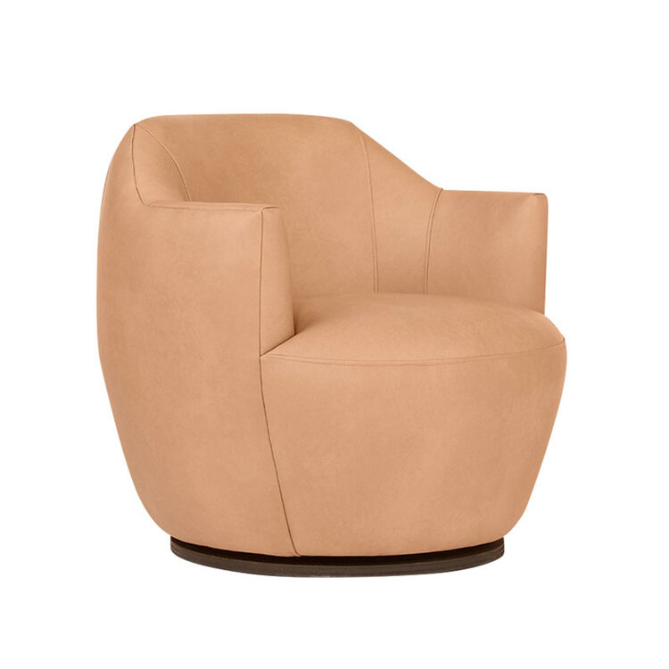 CLEVER LEATHER SWIVEL CHAIR