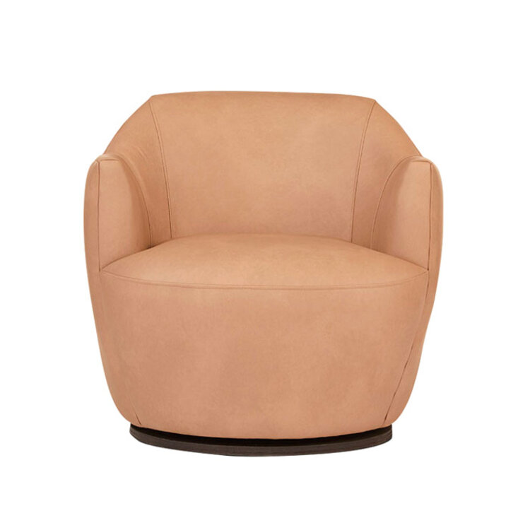 CLEVER LEATHER SWIVEL CHAIR