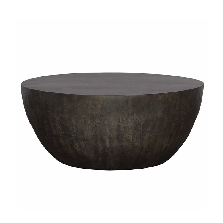 LARKE ROUND COFFEE TABLE, WALNUT