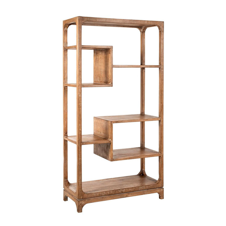 MORTY BOOKCASE NATURAL GREY
