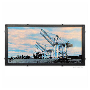 PORT CRANES SUNSET