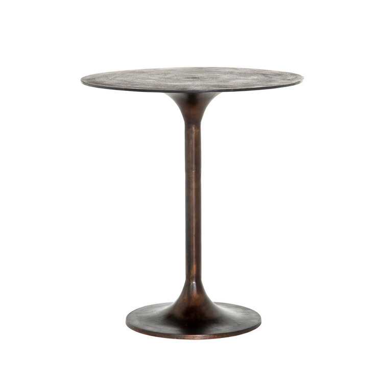 SIMONE PUB TABLE, ANTIQUE RUST
