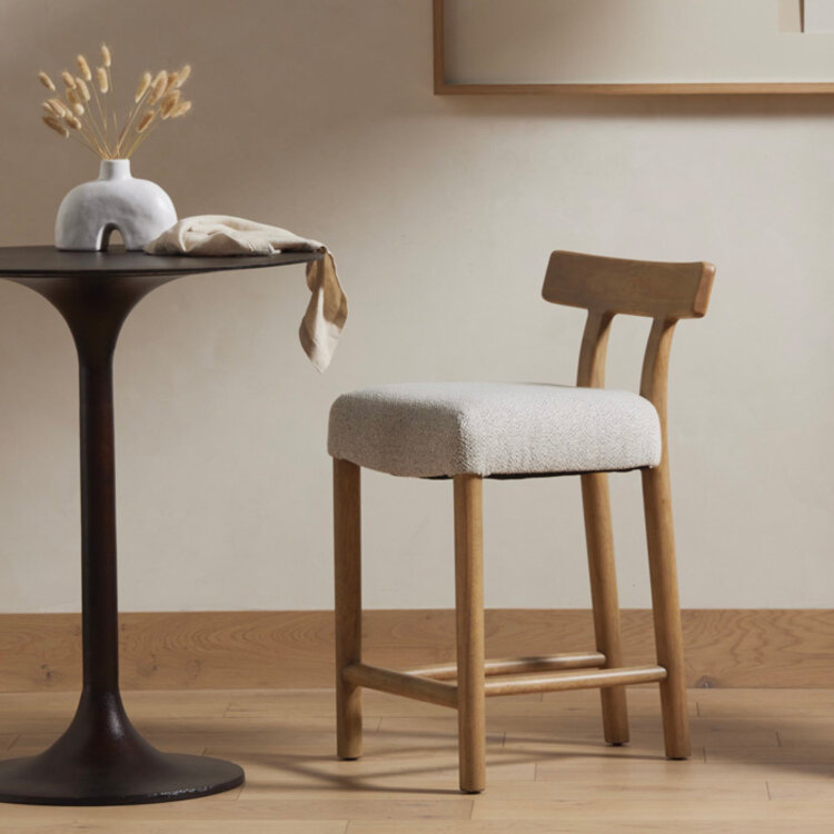 SIMONE PUB TABLE, ANTIQUE RUST