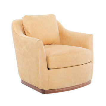 RENNY LEATHER SWIVEL CHAIR