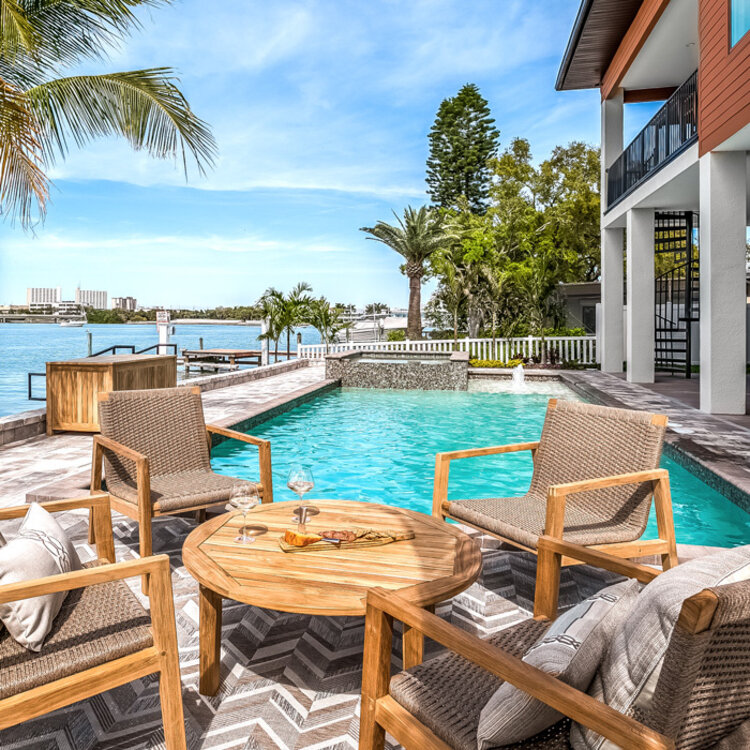 ROYAL TEAK HALSEY OUTDOOR CLUB CHAIR