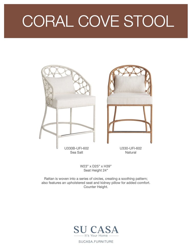 CORAL COVE COUNTER STOOL