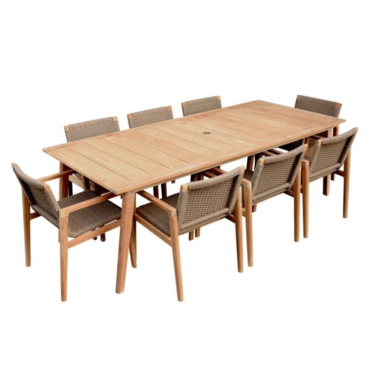 ROYAL TEAK HALSEY OUTDOOR DINING TABLE