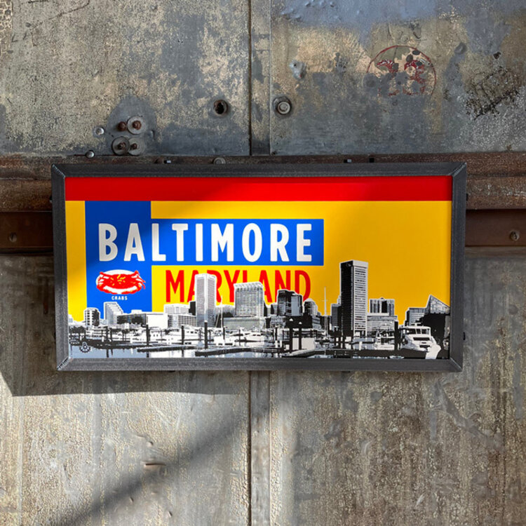 BALTIMORE SKYLINE, RED/YELL/BLUE