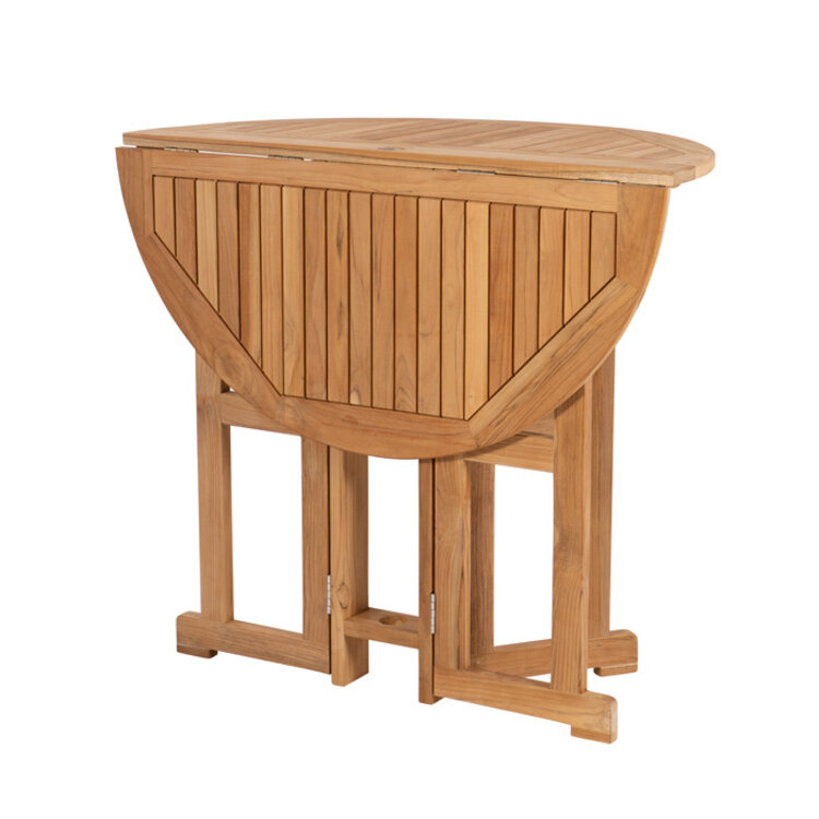 ROYAL TEAK HALSEY OUTDOOR DROP LEAF PUB TABLE