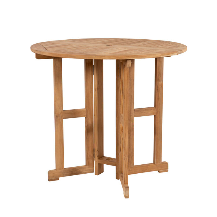 ROYAL TEAK HALSEY OUTDOOR DROP LEAF PUB TABLE