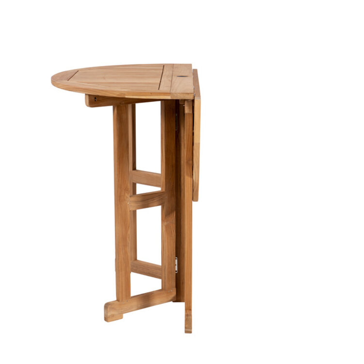 ROYAL TEAK HALSEY OUTDOOR DROP LEAF PUB TABLE
