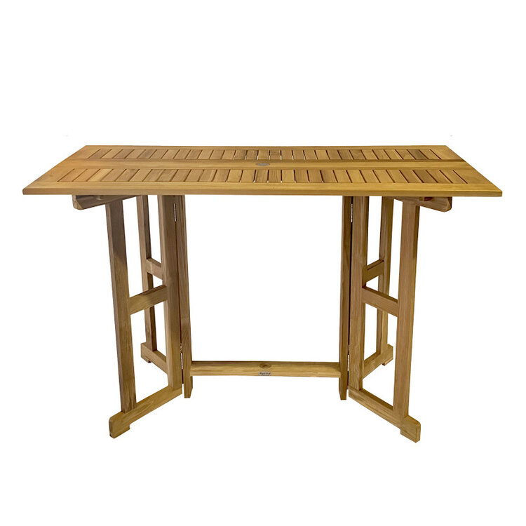 ROYAL TEAK HALSEY OUTDOOR DROP LEAF PUB TABLE