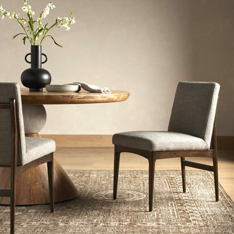 ABIDA DINING CHAIR, ALCALA NICKEL