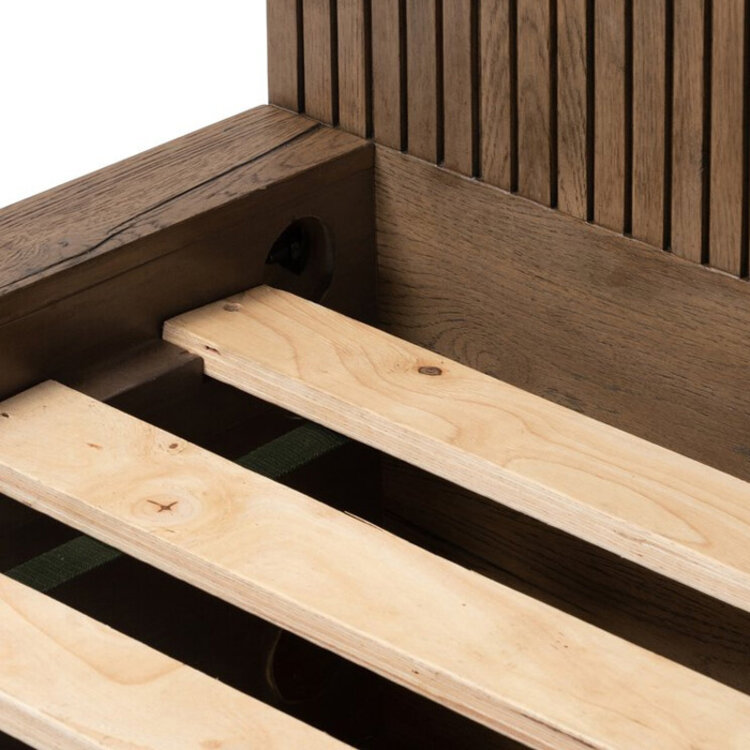 LEO BED, RUSTIC GREY