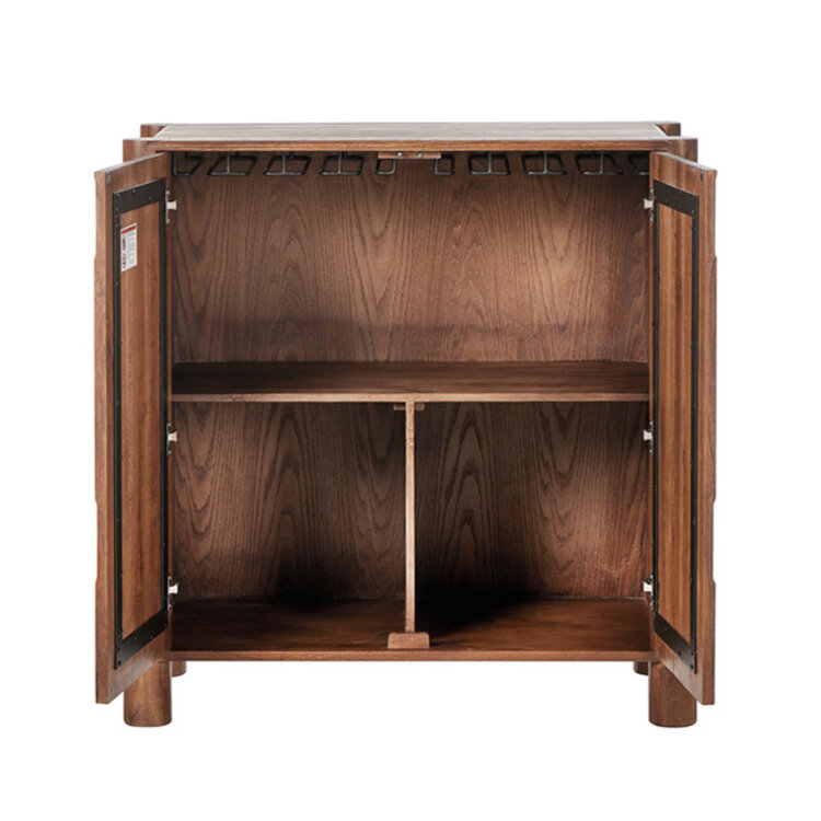 EZRI BAR CABINET, COCOA OAK