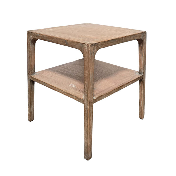 MORTY END TABLE NATURAL GREY
