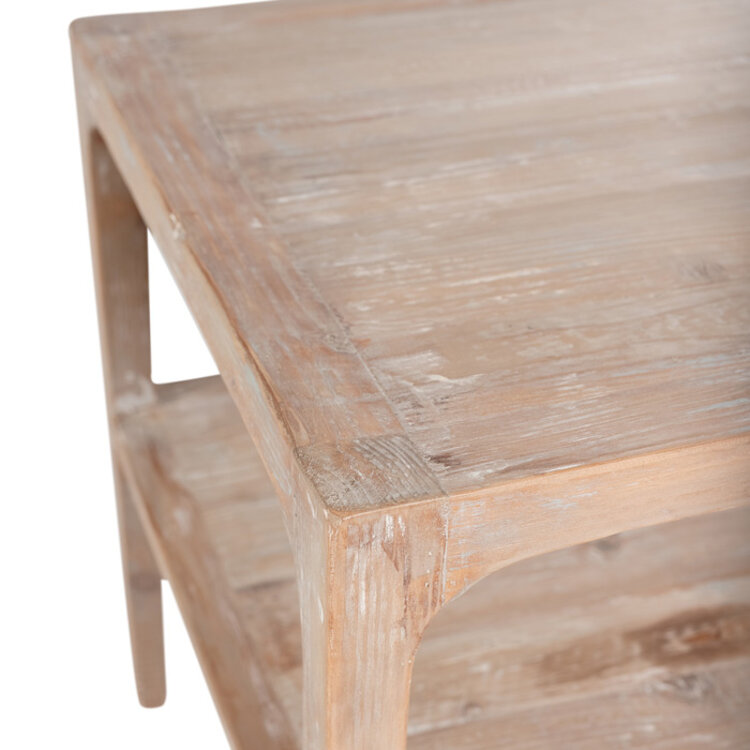 MORTY END TABLE NATURAL GREY