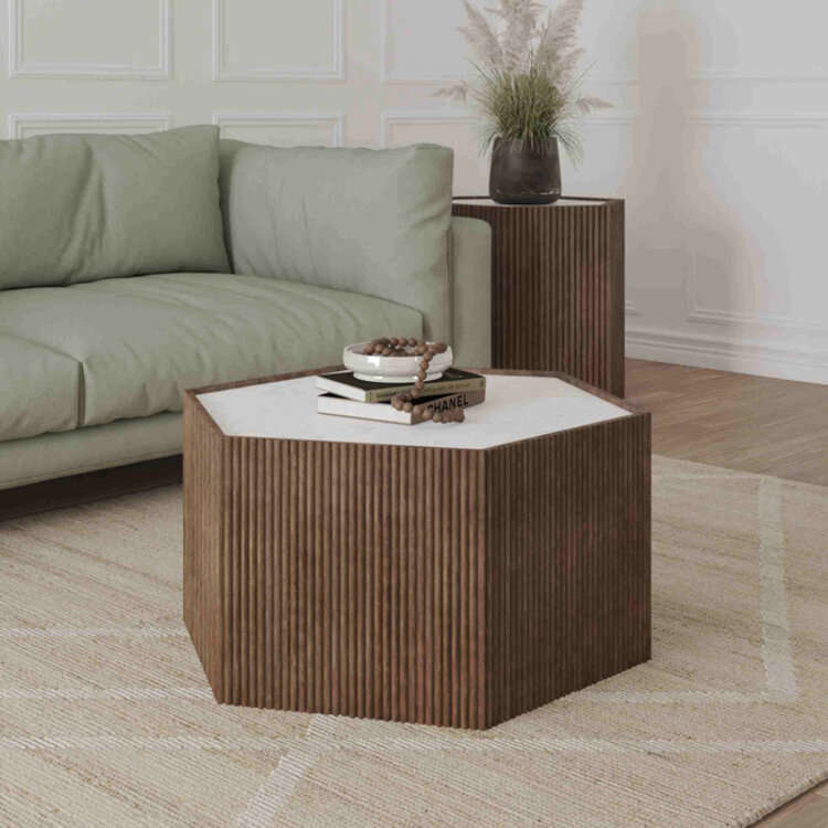 LR HOME SERGEY HEXAGON COFFEE TABLE