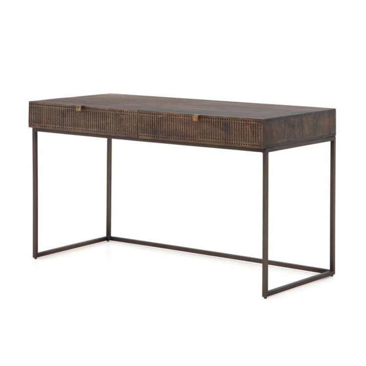 KELBY WRITING DESK VINTAGE BROWN