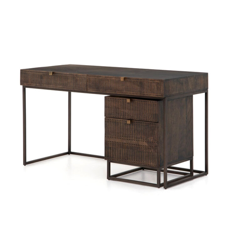 KELBY FILING CABINET VINTAGE BROWN