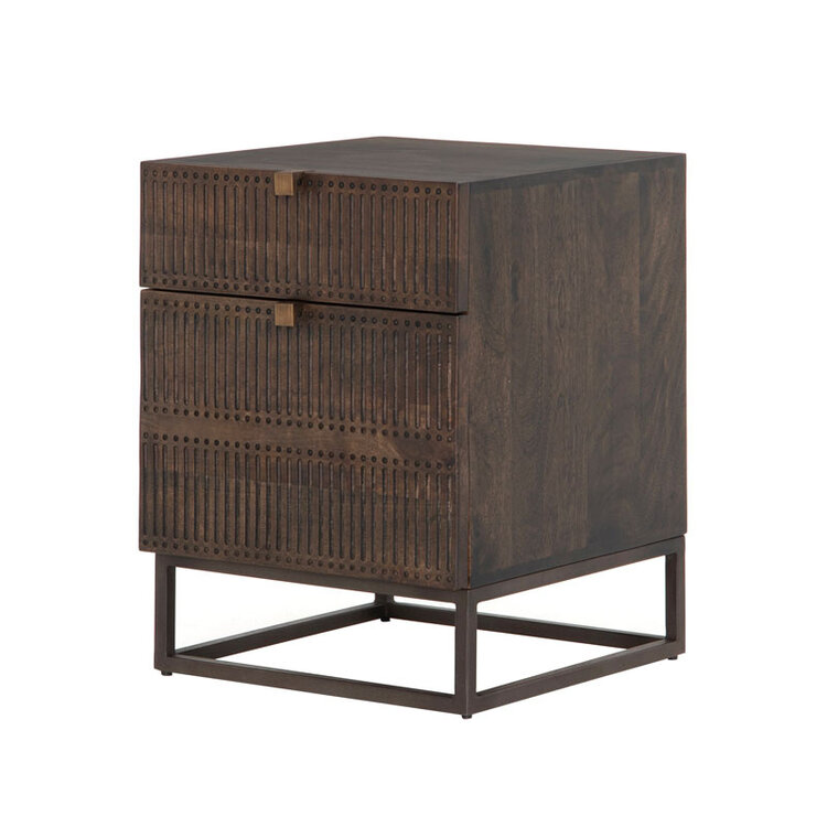 KELBY FILING CABINET VINTAGE BROWN