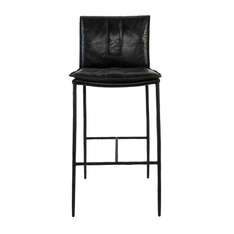 MYERS LEATHER STOOL